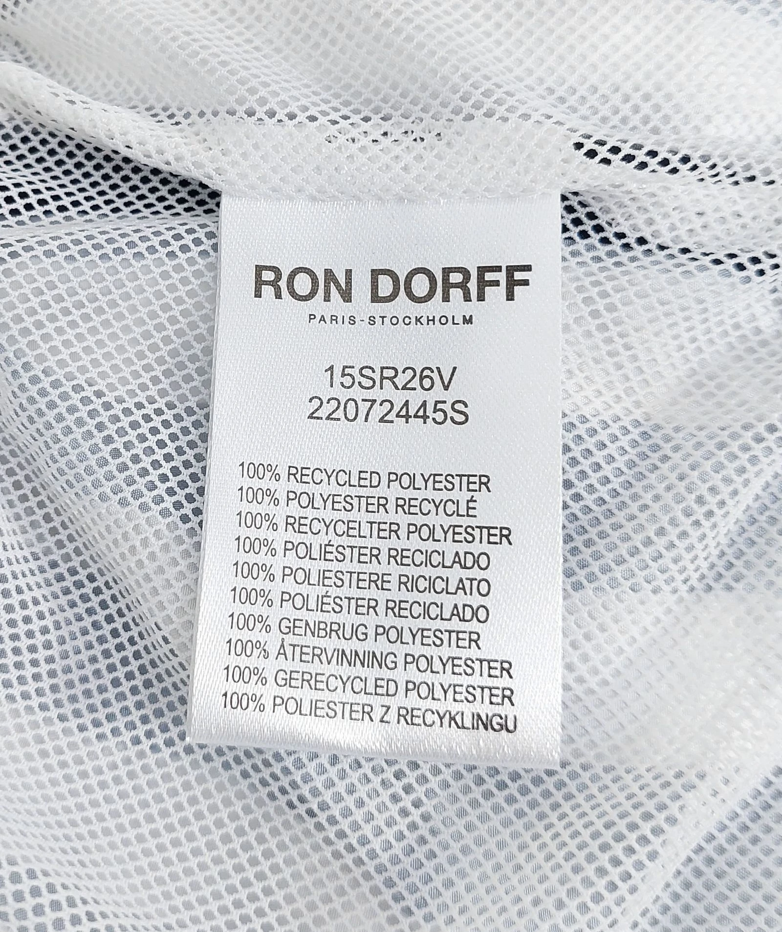 Ron Dorff vertical stripes swim shorts - white / navy L – photo 4